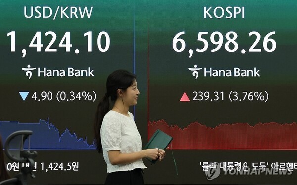 [마감] 코스피, 美 반도체 훈풍에 6600선 눈앞