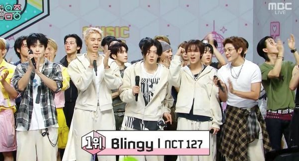 <b>NCT 127</b>, 'Blingy'로 <b>음중 1위</b> 수상…빅뱅·알파드라이브원 제쳐